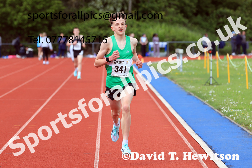 3000 metres, 2026 North Eastern Track and Field Champs, Shildon, County Durham. Photo: David T. Hewitson/Sports for All Pics
